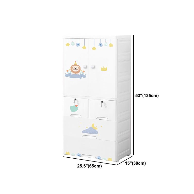 Zeitgenössischer Lagerschrank mit Schubladen Plastikschrank für Schlafzimmer