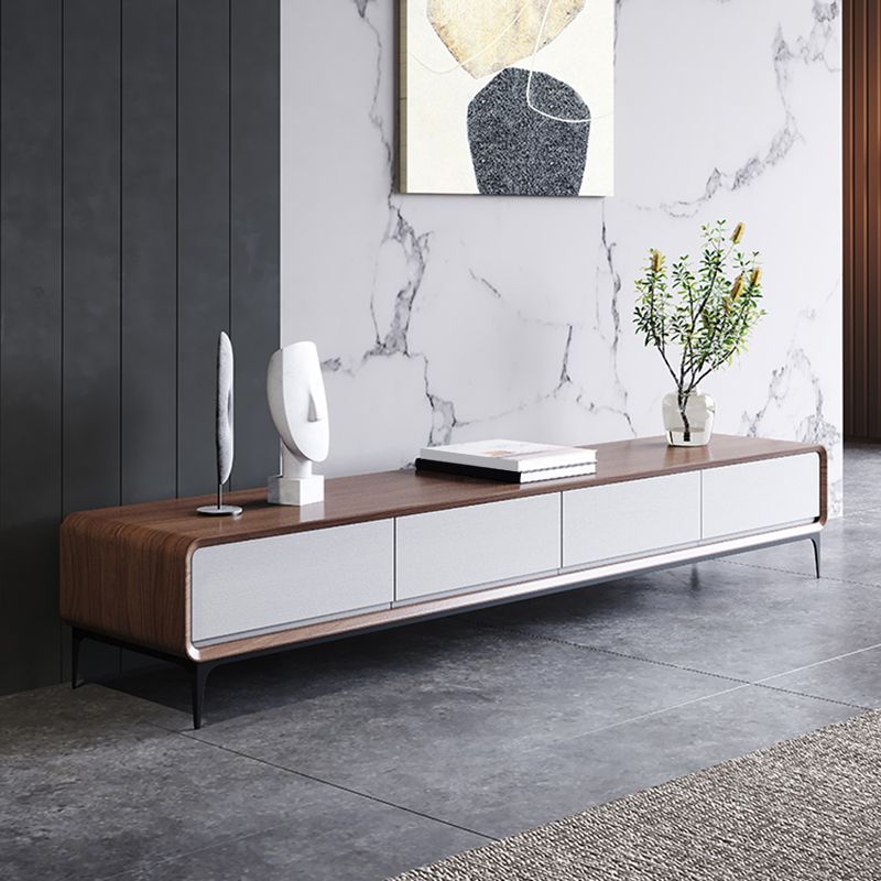 Zeitgenössischer TV -Ständer geschlossene Speicher -TV -Konsole mit Schubladen