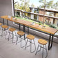 Industrial Style Bar Table Rectangle Solid Wood Fixed Bistro Bar Desk for Indoor Clearhalo 'Bar Furniture' 'Bar Tables' 'bar_tables' 'furn' 'furn_bar_tables' 'Furniture' 'Kitchen & Dining Furniture' 1200x1200_ab2590c7-87c9-4ddb-a02d-3a6f3db7afff