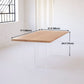 Pine Wood Dining Table Rectangle Dining Table with Sled Base Clearhalo 'Dining Tables & Seating' 'Dining Tables' 'dining_table' 'furn' 'furn_dining_table' 'Furniture' 'furniture_dining_table' 'Kitchen & Dining Furniture' 1200x1200_ab25cb74-0040-4692-b8c3-9a0203c380f8