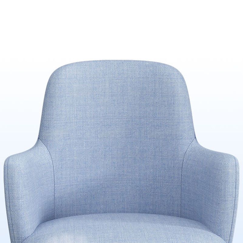 Minimalist Design Fabric Dining Chair for Home Solid Back Arm Side Chair Clearhalo 'Dining Chairs' 'Dining Tables & Seating' 'dining_chair' 'furn' 'furn_dining_chair' 'Furniture' 'furniture_dining_chair' 'Kitchen & Dining Furniture' 1200x1200_ab277b90-17f5-4bf7-9388-8e16274ea245