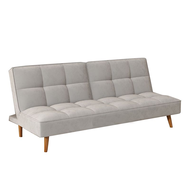 Contemporary Faux Leather and Velvet Reclining Convertible Settee Couch Clearhalo 'furn' 'furn_sofas' 'Furniture' 'Living Room Furniture' 'Sofa' 'sofas' 1200x1200_ab2b6600-2258-4a50-abca-683f2dc4d62e