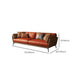 Contemporary Pillow Top Arm Seating Cushions with Pillows Sofa in Orange