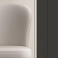 Chaise de salle à manger contemporaine en métal, meubles Parsons en finition mate pour la maison