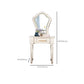 Solid Wood Makeup Vanity Desk Bedroom Dressing Table Stool Set with Drawer