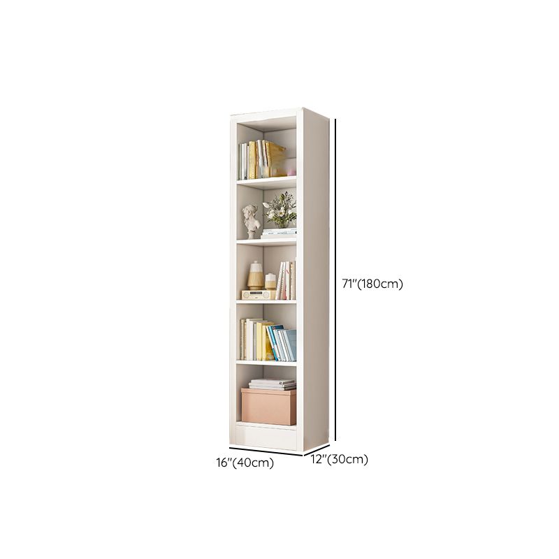 11.81" W Modern Matte Finish Bookcase Engineered Wood Standard Bookshelf Clearhalo 'Bookcases' 'furn' 'furn_bookcases' 'Furniture' 'Office Furniture' 1200x1200_ab30f97c-7afa-4008-b549-f7b923a2ab07