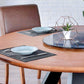 Round Folding Table in Brown Modern Solid Wood Convertible Dining Table Clearhalo 'Dining Tables & Seating' 'Dining Tables' 'dining_table' 'Furniture' 'furniture_dining_table' 'Kitchen & Dining Furniture' 'kitchen' 'kitchen_dining_table' 1200x1200_ab31fc4c-c8b0-4d92-9fbb-f6a01bd5c08e