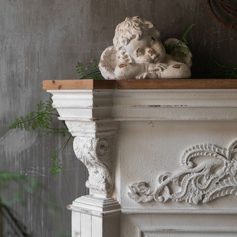 Rectangle Shape French Country Console Table Wooden Sofa Table in White