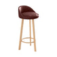Glam Matte Finish Upholstered Footrest Bar Stool 27.55'' Reception Stool Clearhalo 'Bar Furniture' 'Bar Stools' 'bar_stools' 'furn' 'furn_bar_stools' 'Furniture' 'furniture_bar_stools' 'Kitchen & Dining Furniture' 1200x1200_ab34b112-49fb-405d-9712-83e257234d72