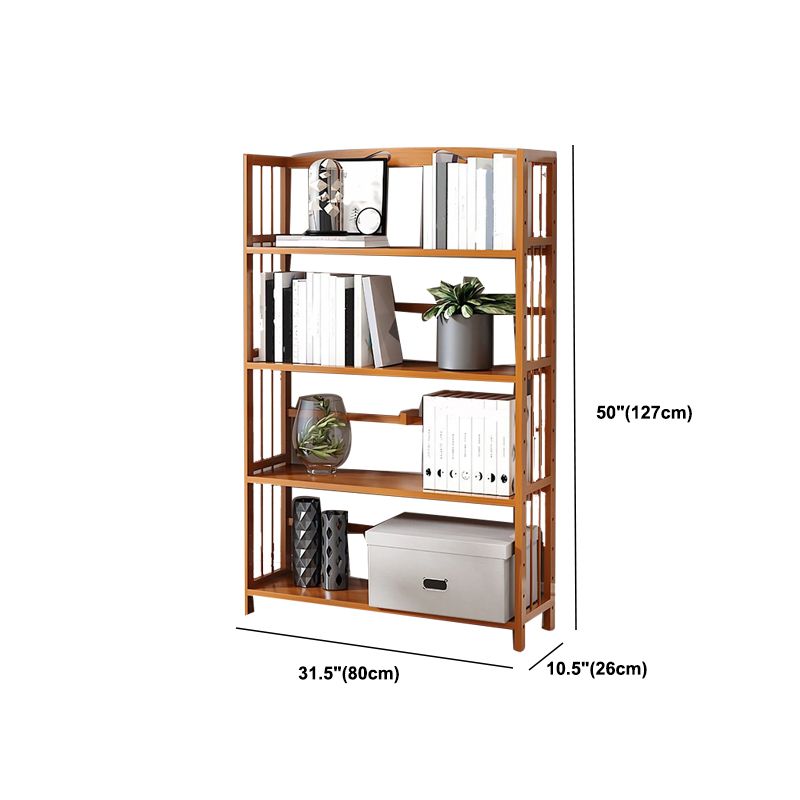 Estante de bambú vertical moderno Etagere Espresso estantería para dormitorio