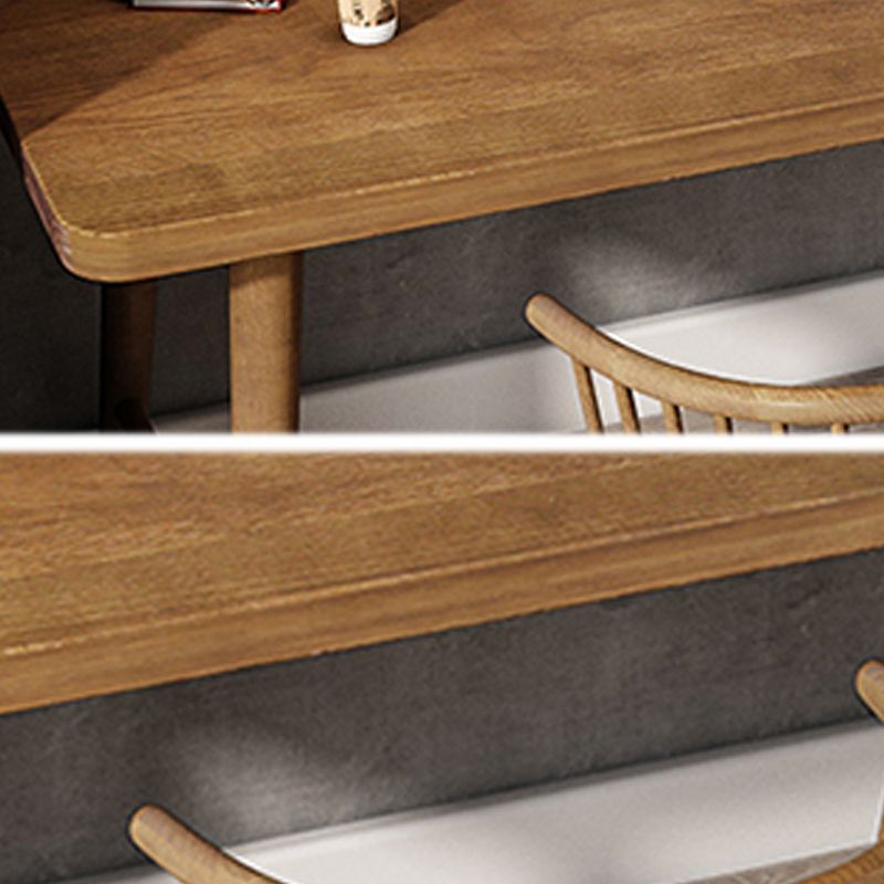 Solid Wood Rectangle Writing Desk Modern 29.53" Tall Office Desk with H-Base Clearhalo 'furn' 'furn_office_desk' 'Furniture' 'Office Desks' 'Office Furniture' 'office_desk' 1200x1200_ab3567ba-7a43-4912-a8f9-7edcc9a5f216