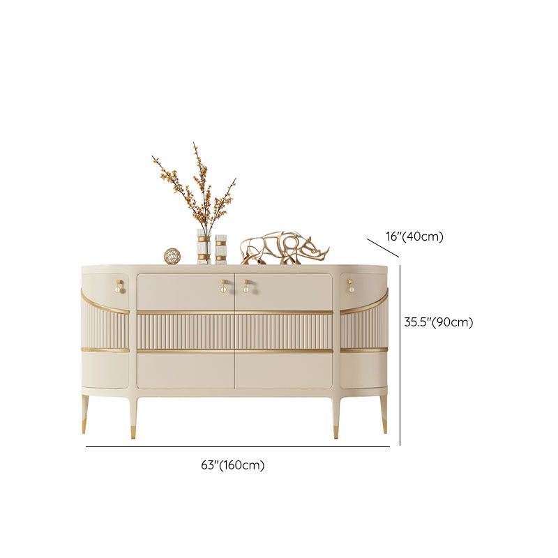 Tavolo da tavolo a buffet moderno tavolo in legno massiccio con porte per sala da pranzo