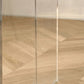 Table à manger rectangulaire moderne, Table en bois avec pieds en plastique pour la maison