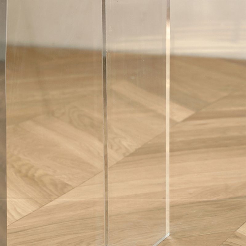 Table à manger rectangulaire moderne, Table en bois avec pieds en plastique pour la maison