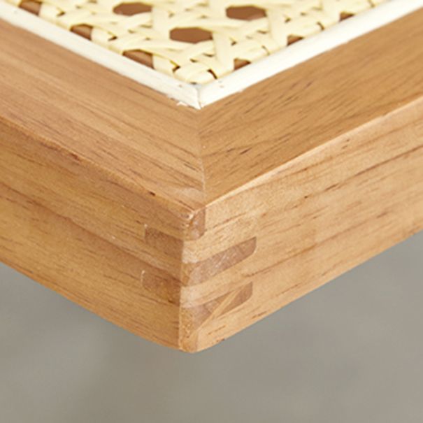 Silla de comedor de ratán moderna muebles laterales de comedor abiertos en acabado mate para brasserie