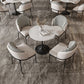 Glam Metal Kitchen Dining Chairs Upholstered Side Chairs with Black Legs Clearhalo 'Dining Chairs' 'Dining Tables & Seating' 'dining_chair' 'furn' 'furn_dining_chair' 'Furniture' 'Kitchen & Dining Furniture' 1200x1200_ab39f588-520d-40f9-a2ef-4e0a9cdb889f