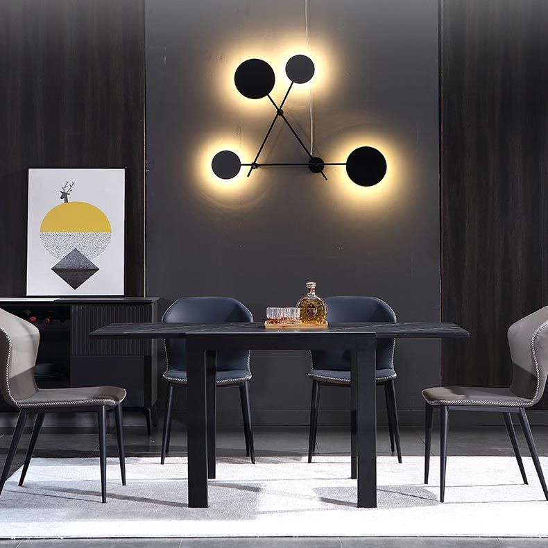 Industrial Square 35.5'' Dining Table Stone Extendable Dining Room Collection Clearhalo ' dining_table' 'Dining Tables & Seating' 'Dining Tables' 'furn' 'furn_dining_table' 'Furniture' 'furniture_dining_table' 'Kitchen & Dining Furniture' 'kitchen&dining_furn' 'kitchen' 'kitchen_dining_table' 1200x1200_ab3a39ef-5180-438a-96f3-fa2604ef2e90