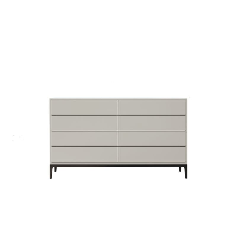 Tableau de buffet en bois et en pierre d'ingénierie moderne avec tiroirs