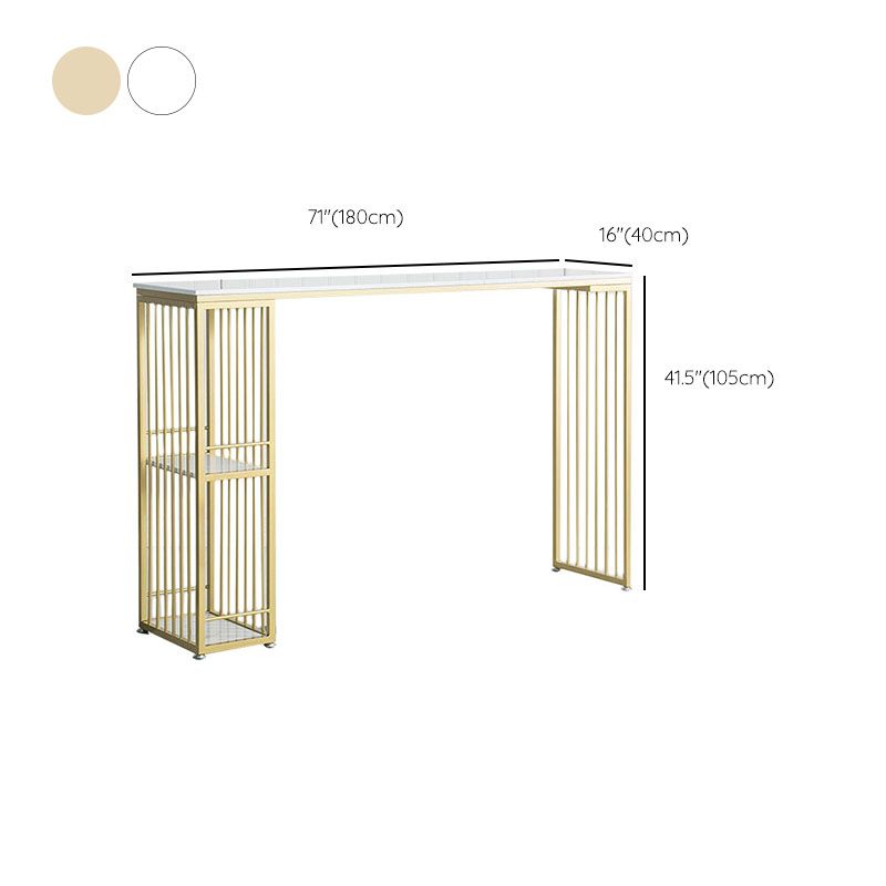 Glamstil -Bar Tisch Set 1/3 Stücke Rechteckstange mit gepolsterten Hockern