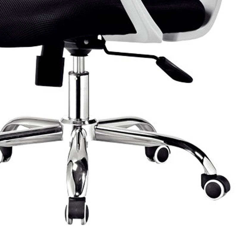 Steel Base Mesh Office Chair Mid Back Desk Chair with Wheels Clearhalo 'furn' 'furn_office_chair' 'Furniture' 'Office Chairs' 'Office Furniture' 'office_chair' 1200x1200_ab3b7f25-6b19-4c51-b382-222bb8f31833