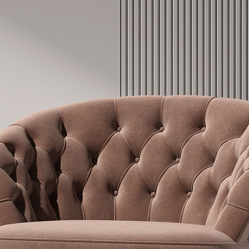 Industrial Brown Armless Chair Tufted Back Basic Four Legs Side Chair Clearhalo 'Accent Chairs' 'accent_chairs' 'Chairs & Seating' 'furn' 'furn_accent_chairs' 'Furniture' 'Living Room Furniture' 1200x1200_ab3c3e58-e704-4631-bac6-f526fb40d8a8