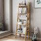 Moderne ladder boekenplank houten open back boekenkast voor studieruimte