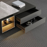 Tavolino da cocktail rettangolo glam 1 tavolino con conservazione