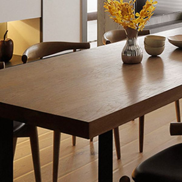 Modern 1/7 Pieces Dining Set Rectangle Pine Wood Dining Table for Dining Room Kitchen Clearhalo 'Dining Room Sets' 'Dining Tables & Seating' 'dining_room_set' 'furn' 'furn_dining_room_set' 'Furniture' 'Kitchen & Dining Furniture' 1200x1200_ab43d61e-a775-4f6e-85ab-cd1149c7a163