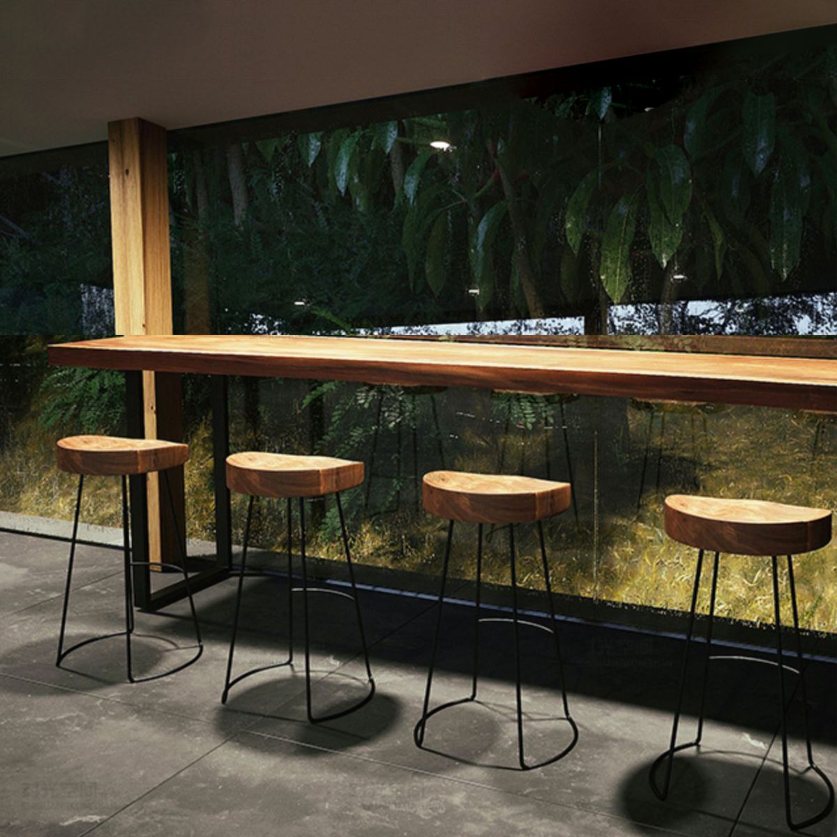 Modern Wood Counter Height Set 1/2/5 Pieces Indoor Natural Counter Set Clearhalo 'Bar Furniture' 'furn' 'furn_home_bar_bar_sets' 'Furniture' 'Home Bars & Bar Sets' 'home_bar_bar_sets' 'Kitchen & Dining Furniture' 1200x1200_ab43e222-b96a-4d05-a85c-676cc6bff4ef