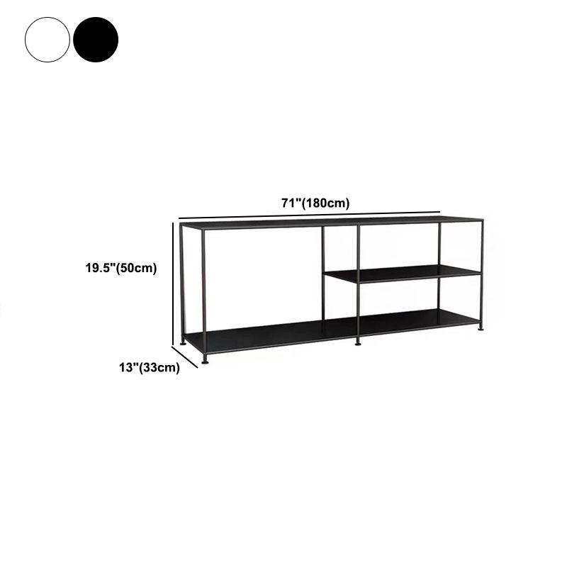 12.99 "W TV Stand Open Storage Industrial Style Console
