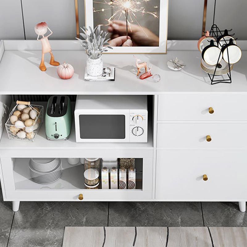 Engineered Wood Modern Sideboard Kitchen Dining Room Sideboard Clearhalo 'buffet_sideboard' 'Buffets & Sideboards' 'furn' 'furn_buffet_sideboard' 'Furniture' 'Kitchen & Dining Furniture' 1200x1200_ab473fa8-0e53-46b4-93cc-eac9b839b4df