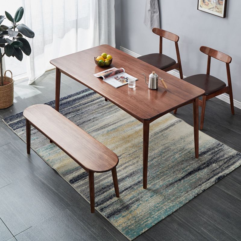 Moderne moderne bank 17,72 inch H dennenbank met rechte benen