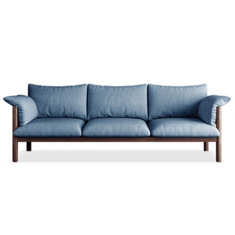 Contemporary Square Arm Standard Sofa with Bolster Pillows for Living Room, Apartment Clearhalo 'furn' 'furn_sofas' 'Furniture' 'furniture_sofas' 'kitchen' 'kitchen_sofas' 'Living Room Furniture' 'Sofa' 'sofas' 1200x1200_ab48579b-1515-4b3c-b75a-1aadd33a38f5
