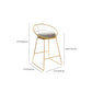 Glam Style Counter Stool Upholstered Low Back Bar Stool with Gold Frame Clearhalo 'Bar Furniture' 'Bar Stools' 'bar_stools' 'furn' 'furn_bar_stools' 'Furniture' 'Kitchen & Dining Furniture' 1200x1200_ab490684-f690-4a00-a523-130325e81251