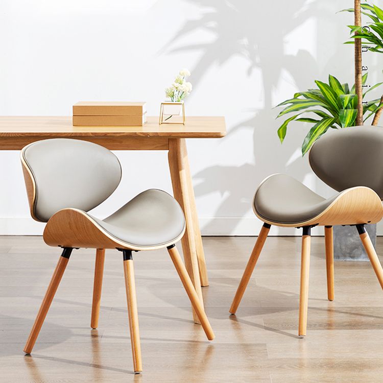 Modern Style Dining Side Chair Armless Single Chair for Kitchen with Wooden Legs Clearhalo ' kitchen&dining_furn' 'Dining Chairs' 'Dining Tables & Seating' 'dining_chair' 'furn' 'furn_dining_chair' 'Furniture' 'furniture_dining_chair' 'Kitchen & Dining Furniture' 'kitchen' 1200x1200_ab4b3900-4ed7-42d2-940a-76f599f3c71f