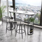 Modern Style 2/3 Pieces Stone Oval Bar Table Set for Living Room