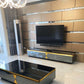 Glass Enclosed Storage TV Console Luxury TV Cabinet with Glide Drawers Clearhalo 'furn' 'furn_tv_stands_entertainment_centers' 'Furniture' 'Living Room Furniture' 'TV Stands & Entertainment Centers' 'TV Stands & Media Storage Furniture' 'tv_stands_entertainment_centers' 1200x1200_ab4f127e-c3cb-4d11-87b8-dce8c41fe1fc