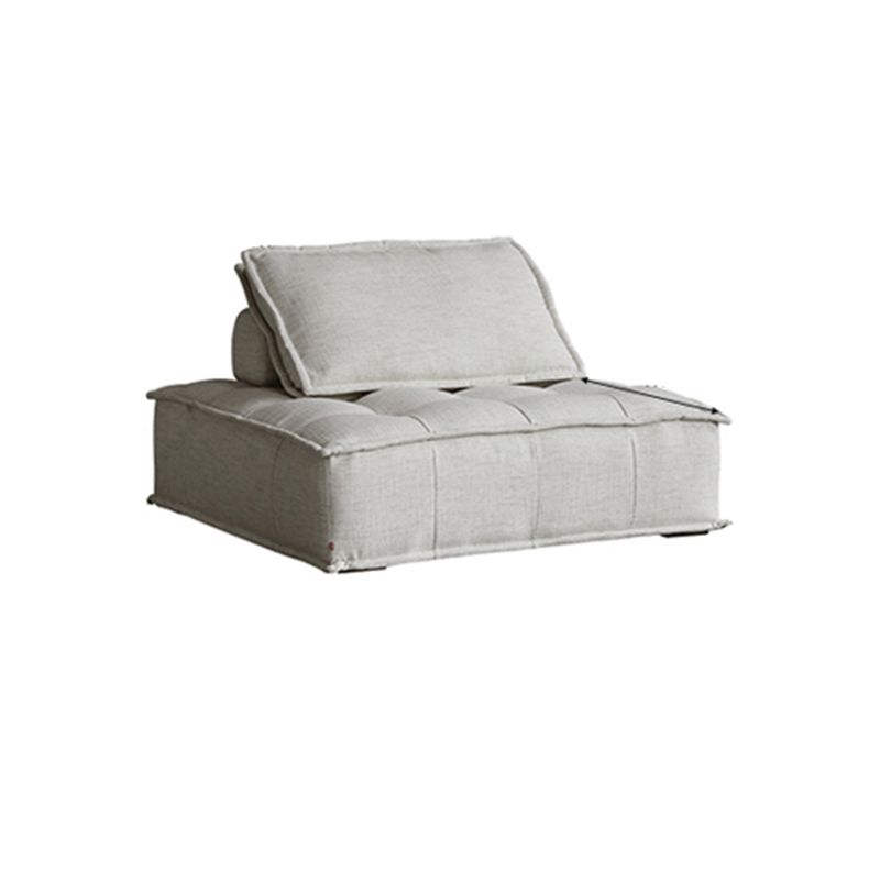 Almohadas contemporáneas asientos estacionarios estándar de lino sin brazo