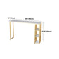 Glam Style Rectangle Counter Table Marble Top 42-inch Height Table for Living Room Clearhalo 'Bar Furniture' 'Bar Tables' 'bar_tables' 'furn' 'furn_bar_tables' 'Furniture' 'furniture_bar_tables' 'Kitchen & Dining Furniture' 'kitchen&dining_furn' 'kitchen' 1200x1200_ab4f6a3b-dcc5-43a0-afda-c8054b4bdd22