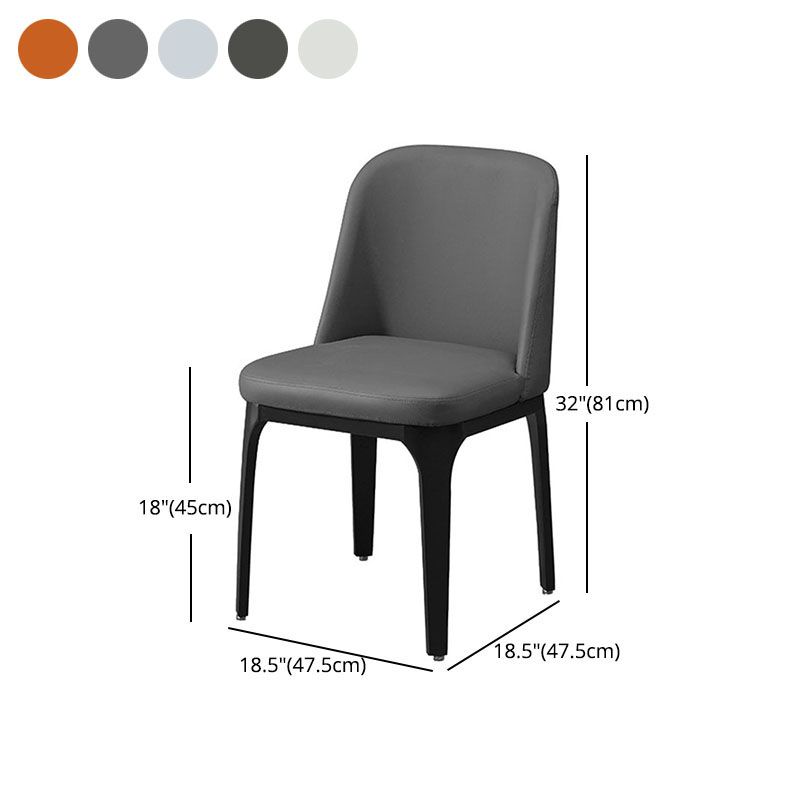 Contemporary Dining Chair Armless Chair with Wooden Legs for Kitchen Clearhalo ' kitchen&dining_furn' 'Dining Chairs' 'Dining Tables & Seating' 'dining_chair' 'furn' 'furn_dining_chair' 'Furniture' 'furniture_dining_chair' 'Kitchen & Dining Furniture' 'kitchen' 1200x1200_ab523920-399a-40d7-9231-05795514e572