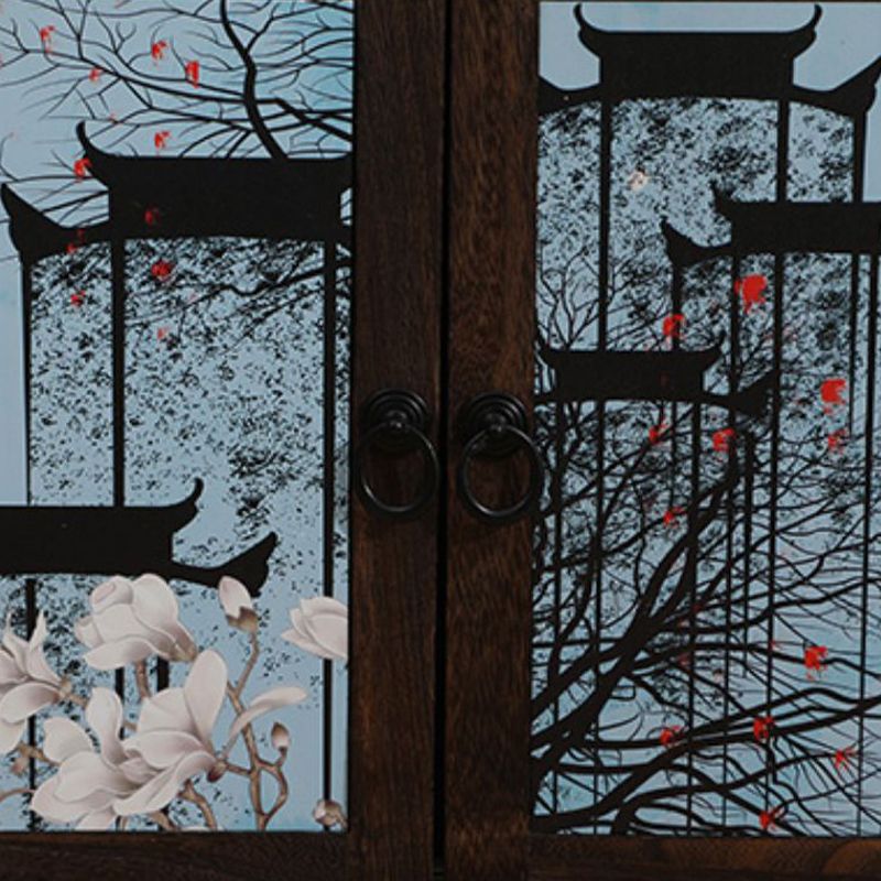 Moderno cassettiera in legno combo capezzale verticale con cassetti e porte