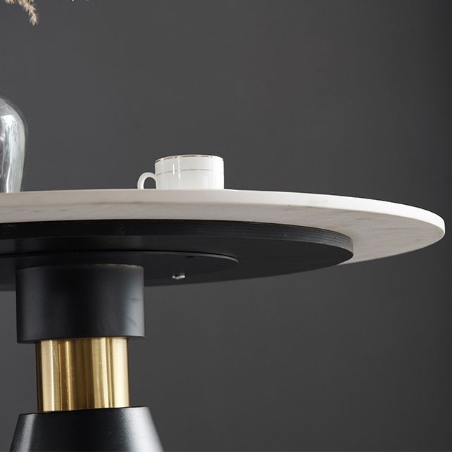 Glam Round Sintered Stone Dining Table Set 1/2/3/4 Pieces Dining Set for Home Use Clearhalo 'Dining Room Sets' 'Dining Tables & Seating' 'dining_room_set' 'furn' 'furn_dining_room_set' 'Furniture' 'furniture_dining_room_set' 'Kitchen & Dining Furniture' 1200x1200_ab535724-2156-40a8-b8e6-27a57df67624