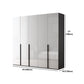 Contemporary Style Wood Wardrobe White Colour Soft Close Door Wardrobe Closet for Home