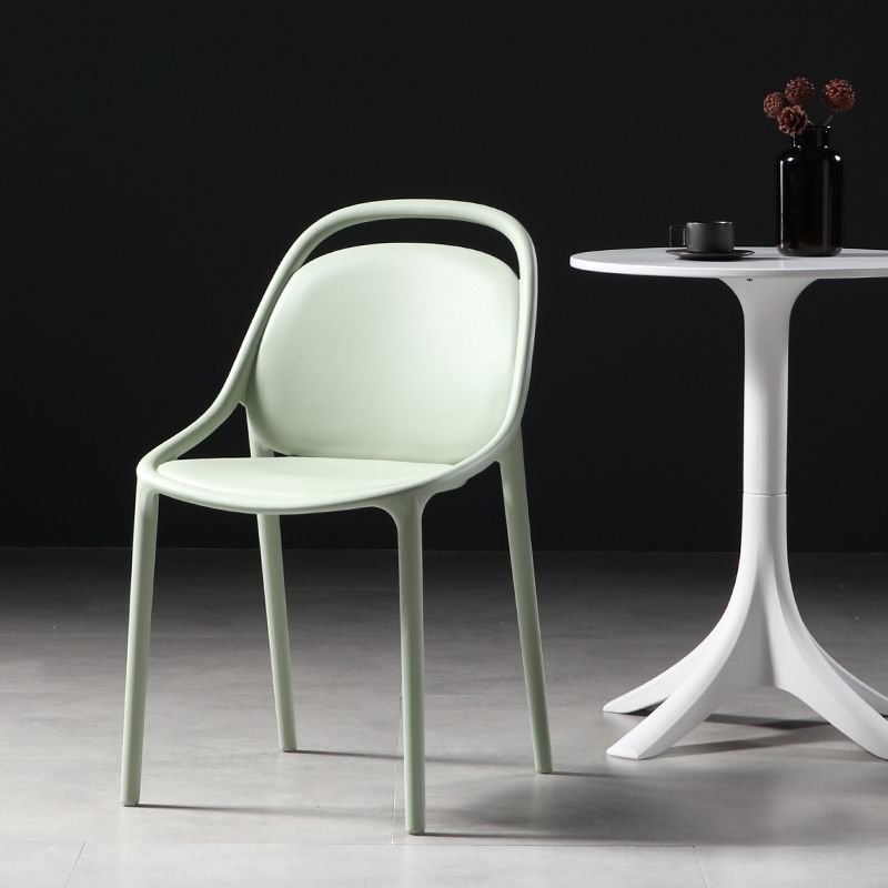 Modern Style Stackable Chairs Dining Armless Chairs with Plastic Legs for Kitchen Clearhalo ' kitchen&dining_furn' 'Dining Chairs' 'Dining Tables & Seating' 'dining_chair' 'furn' 'furn_dining_chair' 'Furniture' 'furniture_dining_chair' 'Kitchen & Dining Furniture' 'kitchen' 1200x1200_ab541934-6fd5-4b94-b382-db61664c3b6c