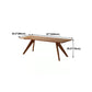 Rectangle Dining Site Table Modern Style Solid Wood Dining Room Furniture