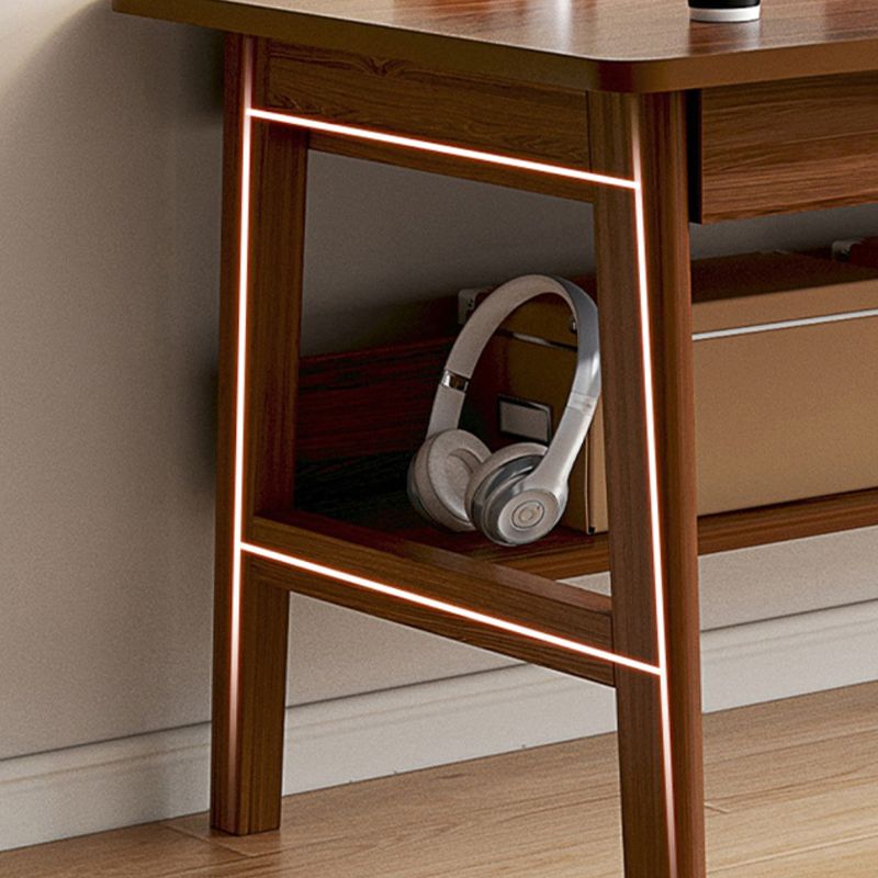 Bureau de bureau en bois d'ingénierie rectangulaire Bureau d'écriture de style moderne