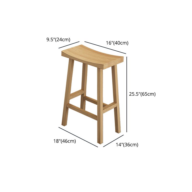 Modern Armless Backless Counter Stool Wood Kitchen Bar Stool with Seat and Pedal Clearhalo 'Bar Furniture' 'Bar Stools' 'bar_stools' 'furn' 'furn_bar_stools' 'Furniture' 'furniture_bar_stools' 'Kitchen & Dining Furniture' 1200x1200_ab5ae75c-ea29-4f96-b98e-d18be4ef47f4