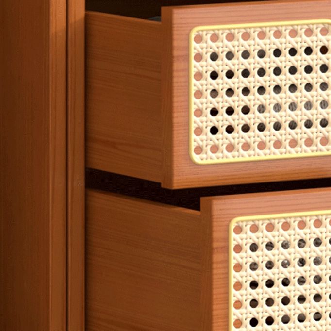 Armadio a legno massiccio contemporaneo 2 porte scorrevoli scivolate con il cassetto