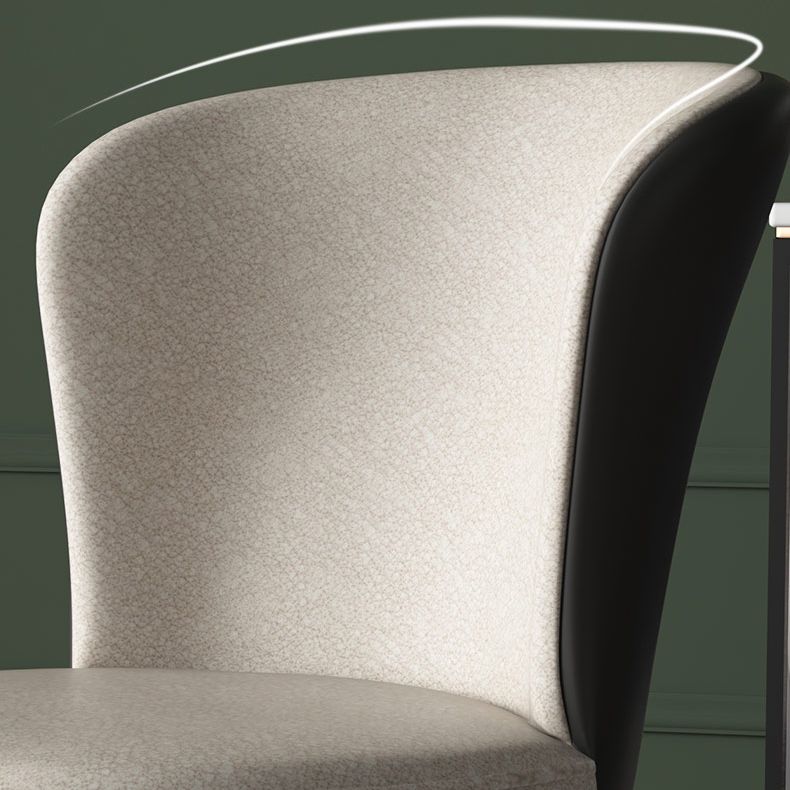 Modern Style Faux Leather Side Chair Solid Back Armless Dining Chairs for Kitchen Clearhalo ' kitchen&dining_furn' 'Dining Chairs' 'Dining Tables & Seating' 'dining_chair' 'furn' 'furn_dining_chair' 'Furniture' 'furniture_dining_chair' 'Kitchen & Dining Furniture' 'kitchen' 1200x1200_ab5b5c20-5393-4c4e-b915-e9cdadc71875