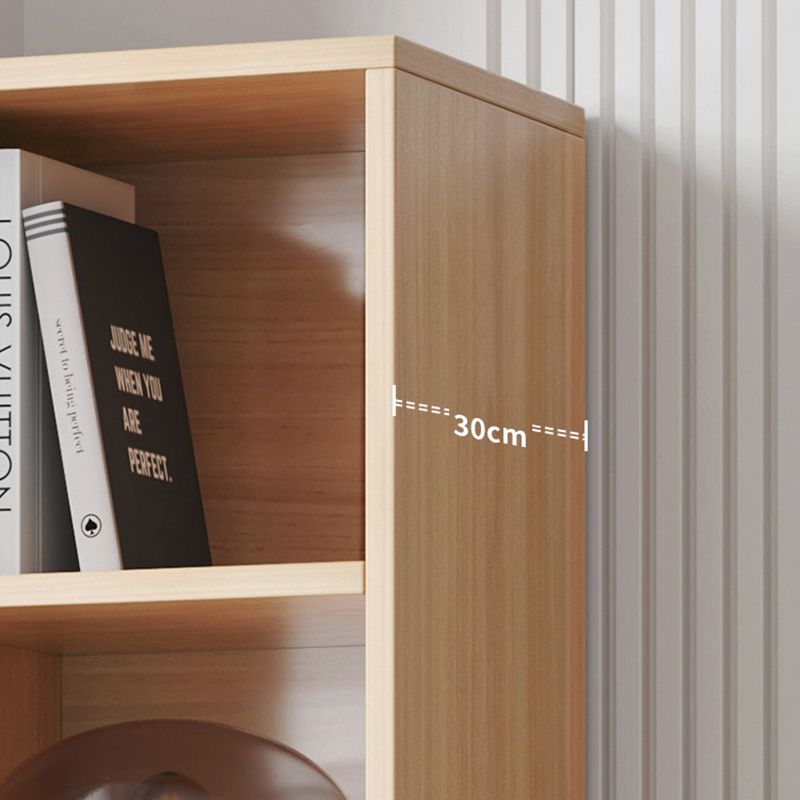 Modern Style Engineered Wood Bookcase Standard Closed Back Bookshelf